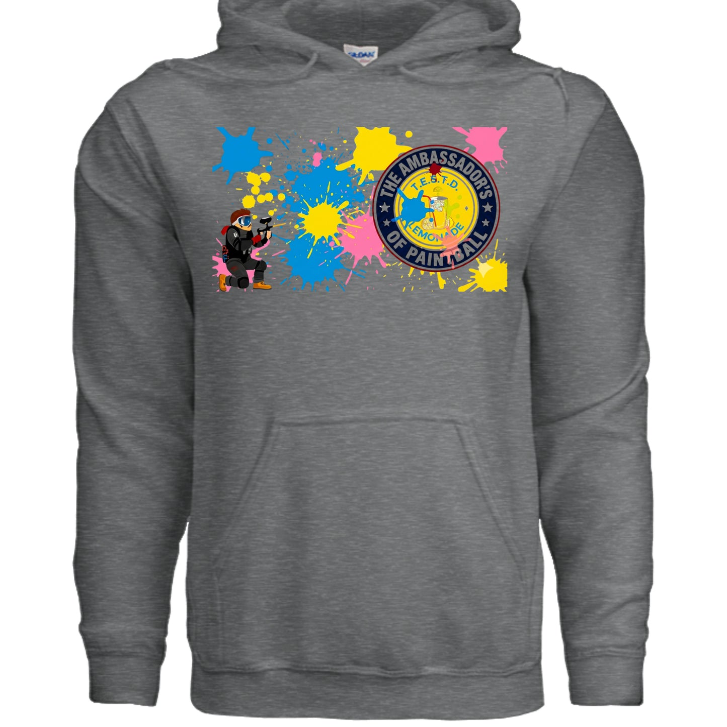 Fan Charcoal Heather - G185 - FRONT