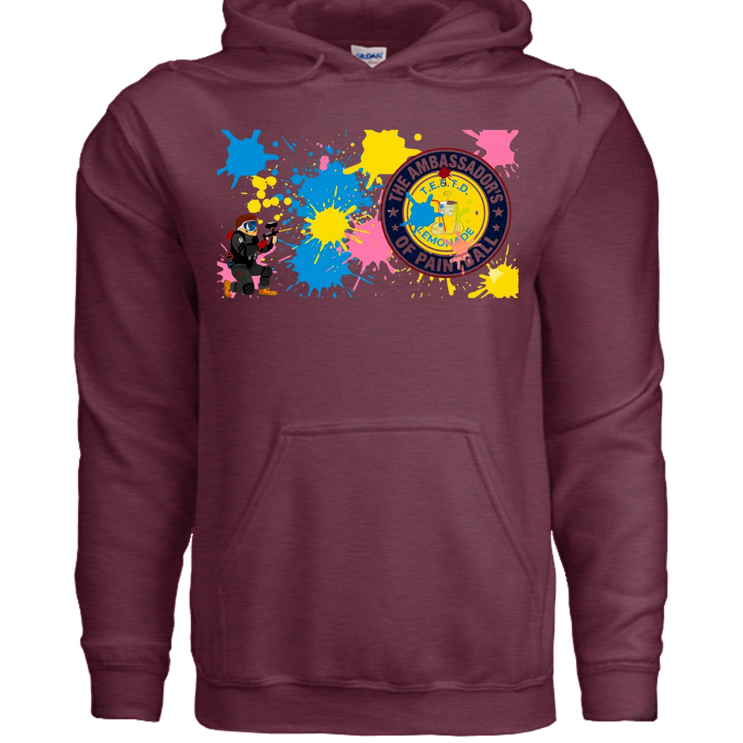 Heather Sport Dark Maroon - G185 - FRONT